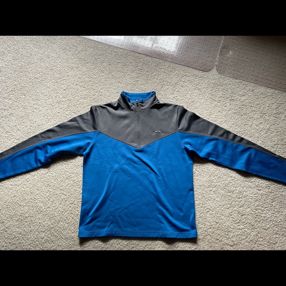 Go Lite Quarter-Zip men’s size M Blue/Gray Jacket